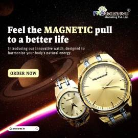 Osv Bio magnetic pair wrist watch  WITH 6000 OSV